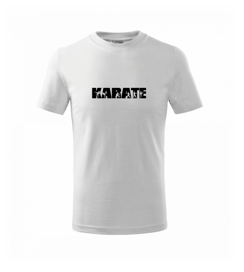 Tričká Karate - Karate font - Tričko detské bavlnené