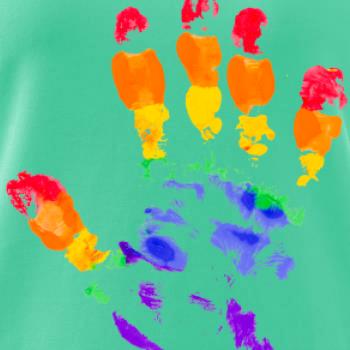 LGBT hand print