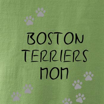Boston Teriers mom Bostonský teriér (reflexné  tlapky)