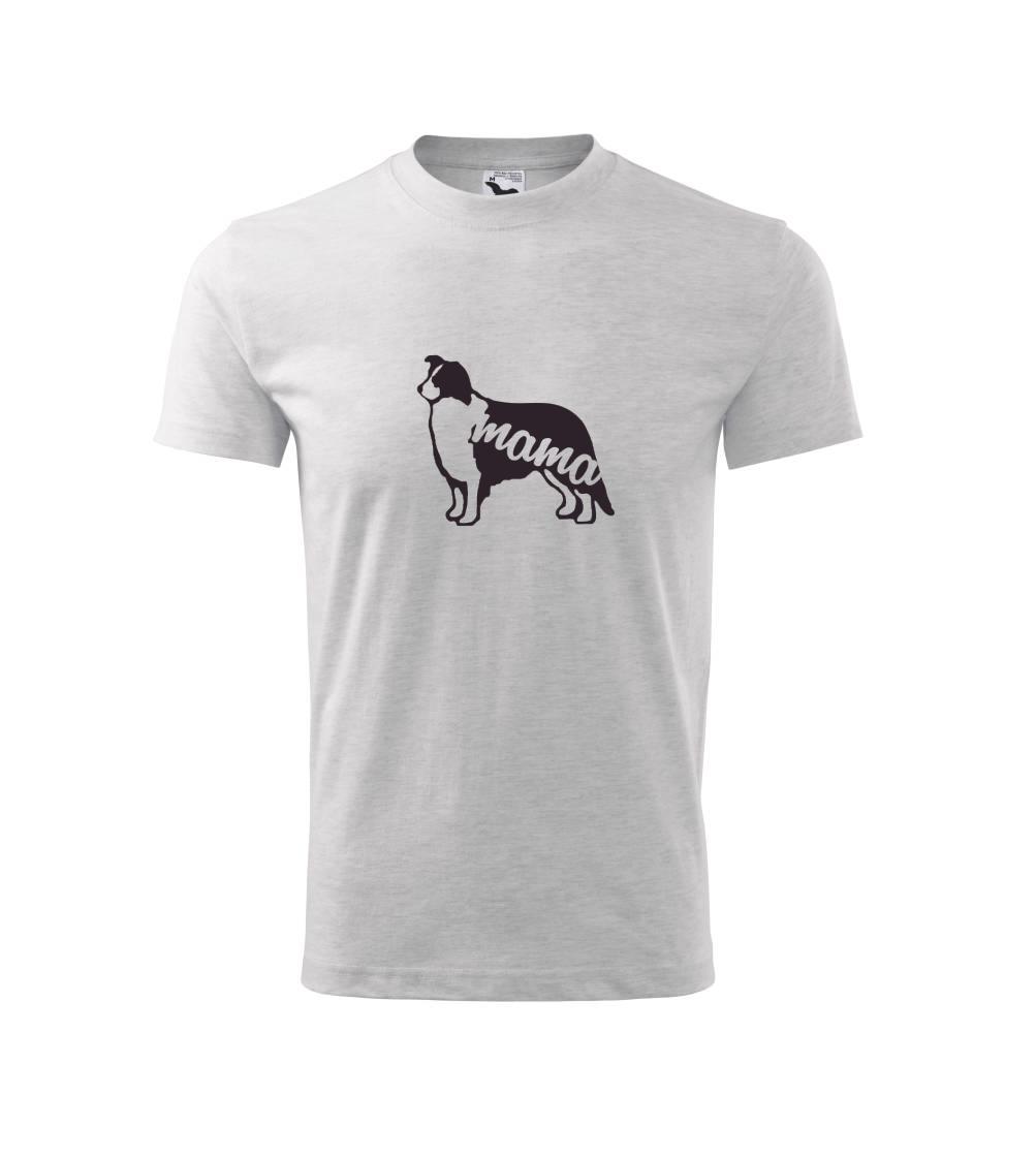 Borderská kólia mama obrys