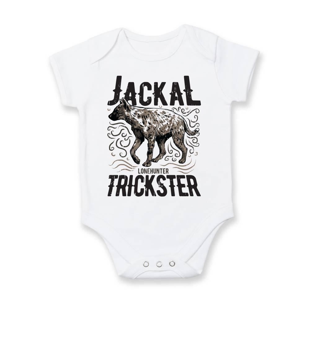 Tričká so zvieratami - Hyena jackal  trickster - Body dojčenské s krátkym rukávom