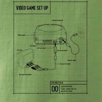 Nákres TV video hra guľatá