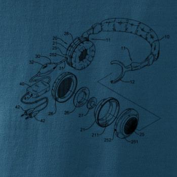 Nákres slúchadlo s mikrofónom