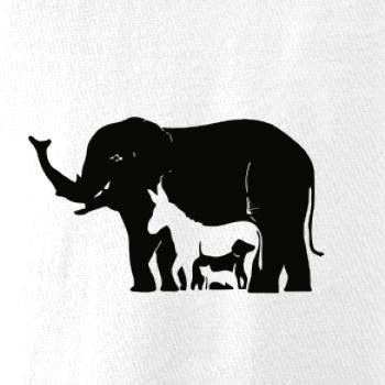 Slon, pes, mačka