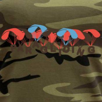 Paragliding nápis s padáky