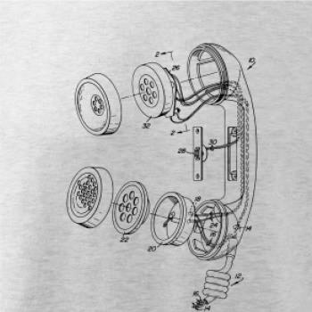 Nákres telefónne slúchadlo staré