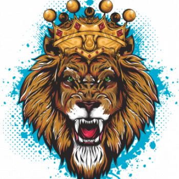 Lev kreslený s korunou Lev kreslený s korunou
