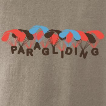 Paragliding nápis s padáky Paragliding nápis s padáky