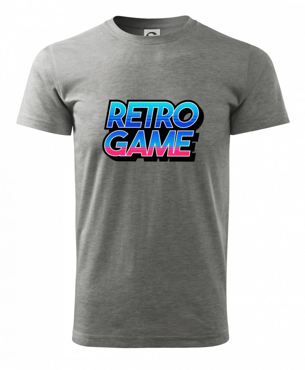 Retro game nápis farebný Retro game nápis farebný