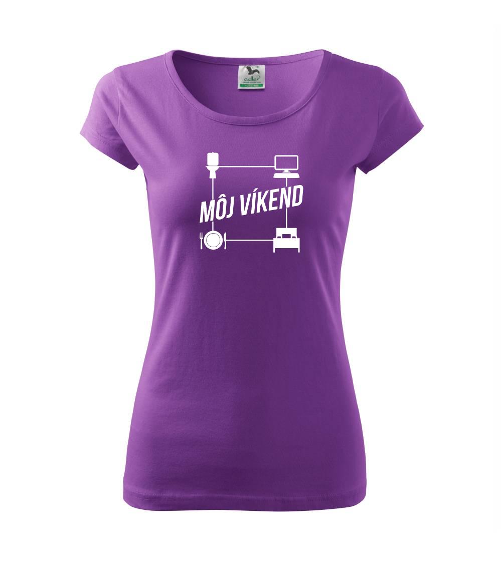 Tričká pre ajťákov - Môj víkend - Dámske tričko Pure