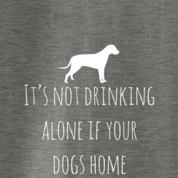 It’s not drinking alone if your dogs home
