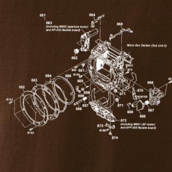 Nákres uzávierka starý fotoaparát