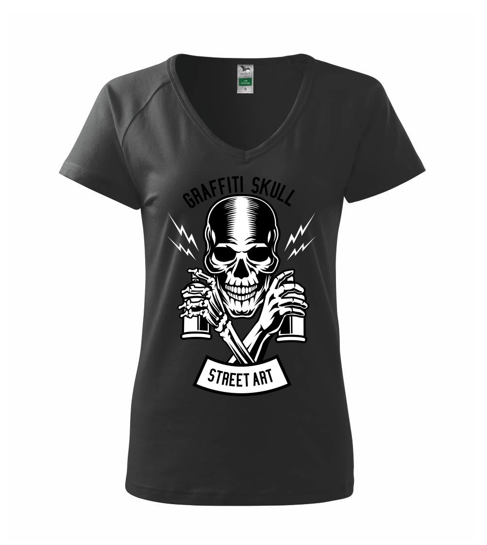 Grafické tričká - Graffiti Skull - Tričko dámske Dream