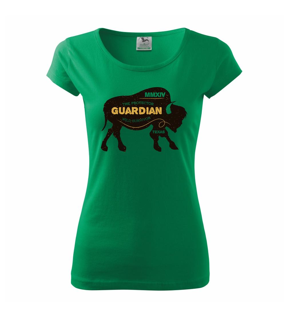 Tričká so zvieratami - Bison guardian - Dámske tričko Pure