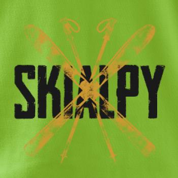 Skialpy nápis lyže