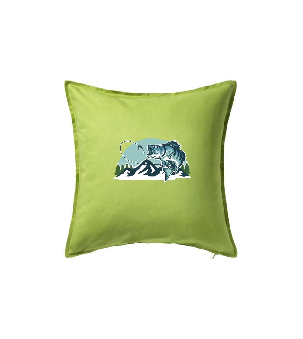 Tričká pre rybárov s potlačou - Ryba v horách - Vankúš 50x50