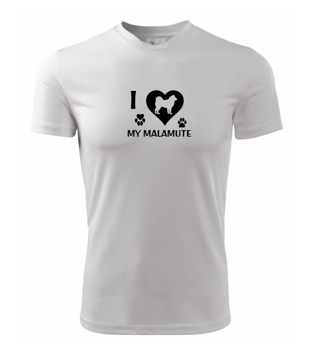 Ostatné psie plemená - I Love My Malamute - Pánske tričko Fantasy športové