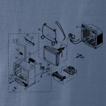 Nákres starý CRT televízor
