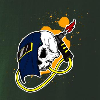 Zvárač - kreslená lebka