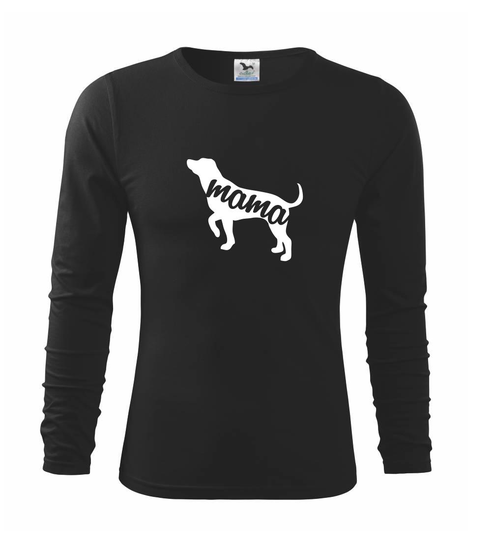 Labrador - Labradorský retriever mama obrys - Tričko detské Long Sleeve