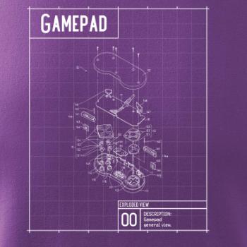 Nákres Gamepad rozobratý