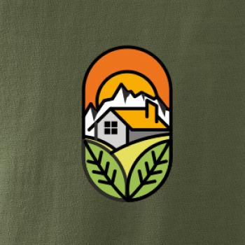 Chalupa pri západe slnka Chalupa pri západe slnka