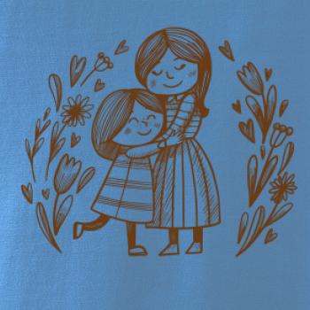 Matka a dcéra v objatí