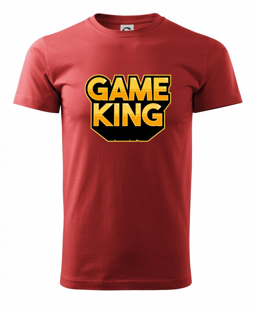 Tričká pre ajťákov - Game king - nápis veľký - Klasické pánske tričko vyššej gramáže