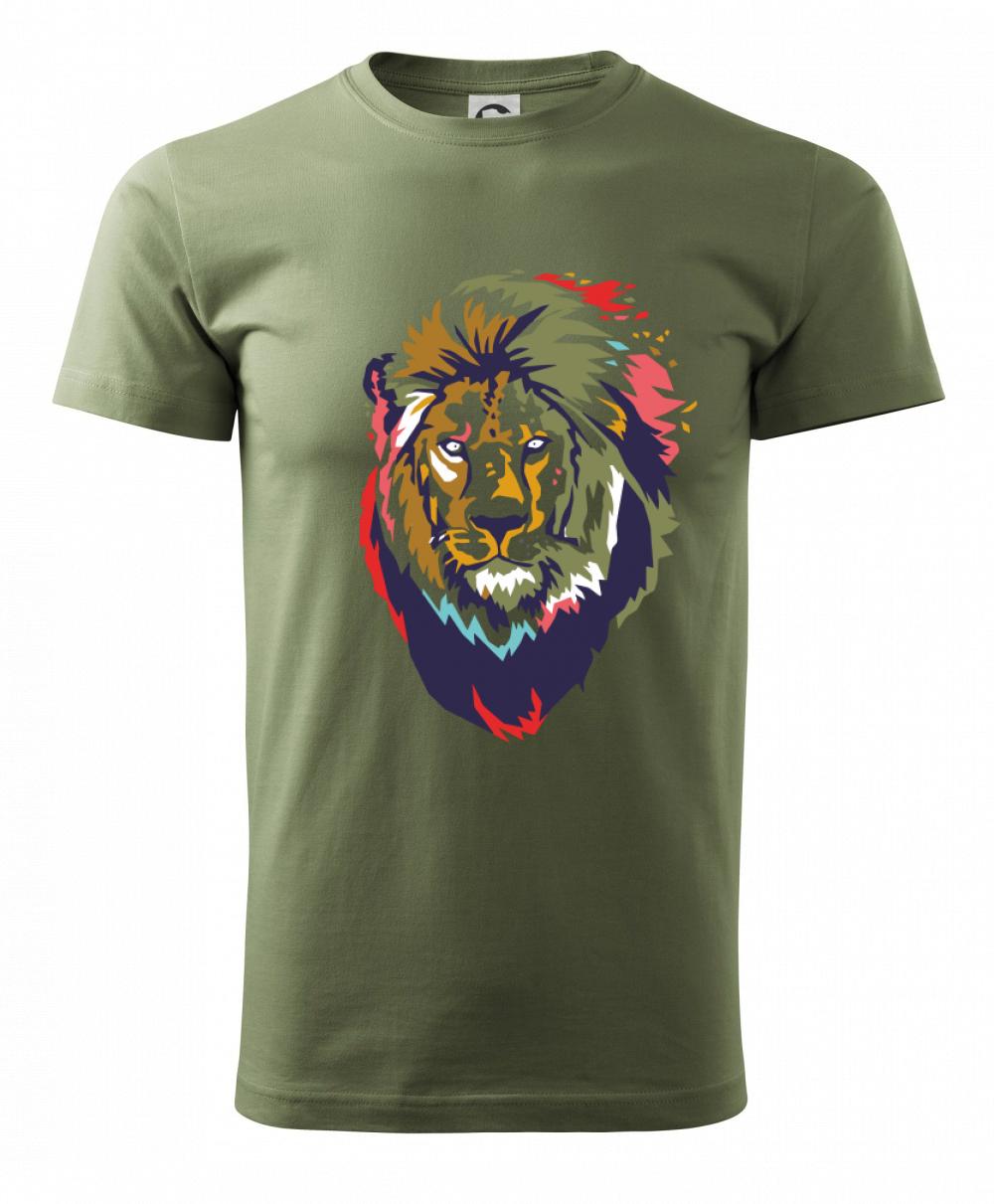 Hlava leva kreslená jednoduchá Hlava leva kreslená jednoduchá