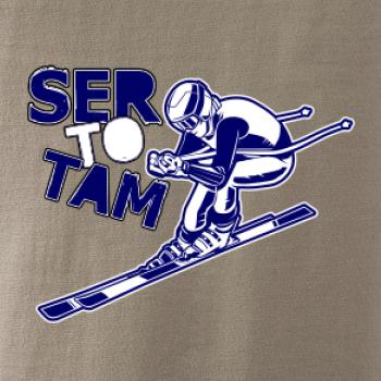 Lyžiar ser to tam