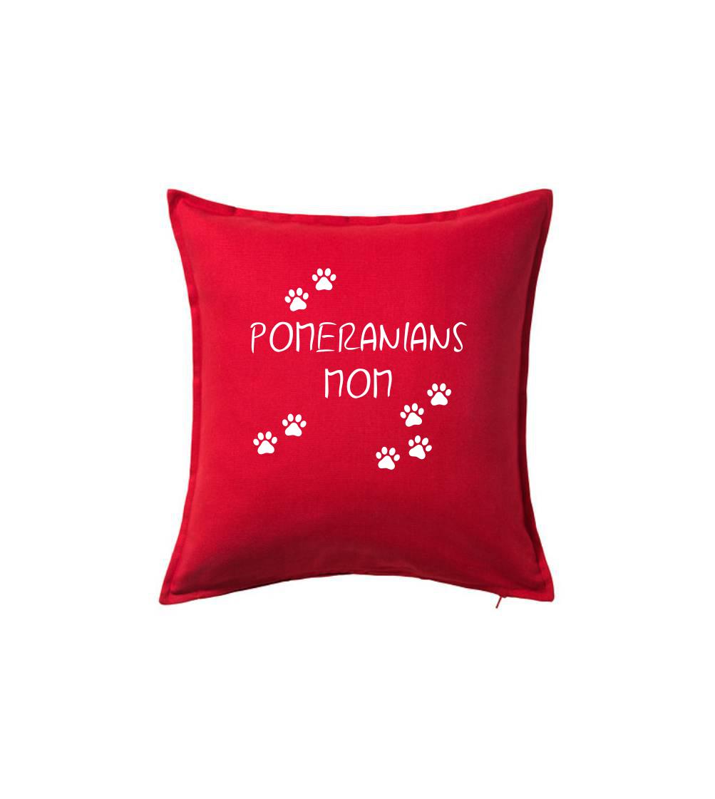 Ostatné psie plemená - Pomerian mom (Nemecký trpasličí špic)  (Reflexné labky) - Vankúš 50x50