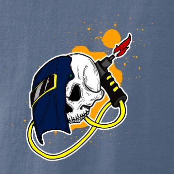 Zvárač - kreslená lebka