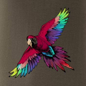 Papagáj kreslený letiaci