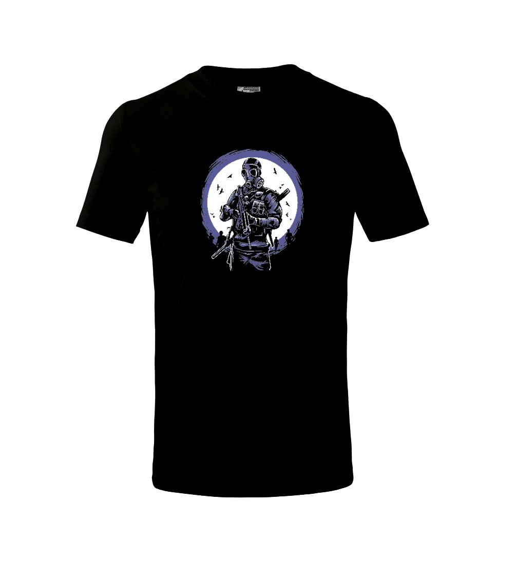 Grafické tričká - Gas Mask Soldier - Tričko detské bavlnené