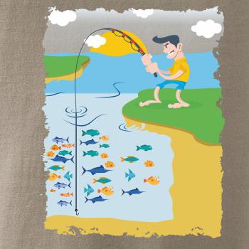 Rybár, ktorý má smolu farebný