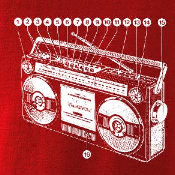 Nákres starý magnetofón