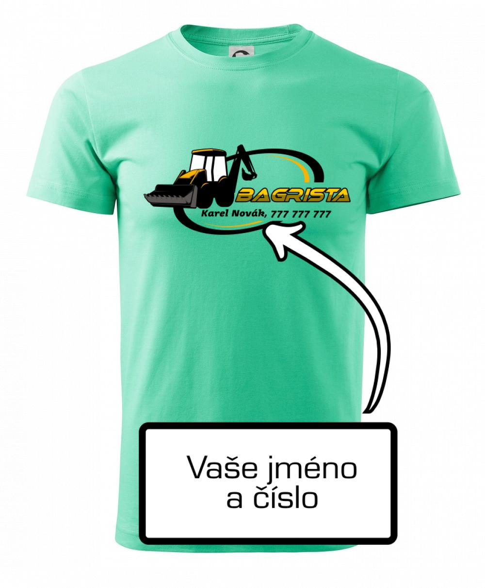 Bagrista v kruhu - vlastný nápis Bagrista v kruhu - vlastný nápis