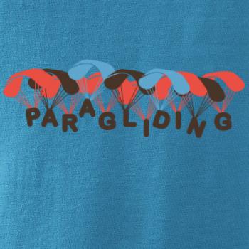 Paragliding nápis s padáky