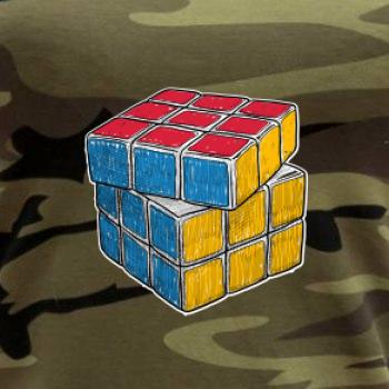 Rubikova kocka kreslená