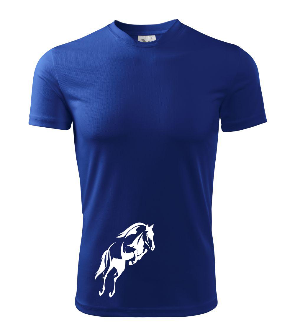 Tričká s koňmi - Kôň na zadných - Detské tričko športové