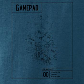 Nákres Gamepad rozobratý Nákres Gamepad rozobratý