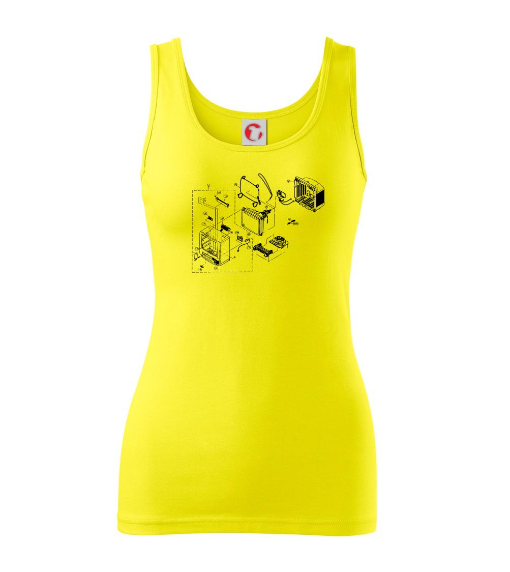 Nákres starý CRT televízor