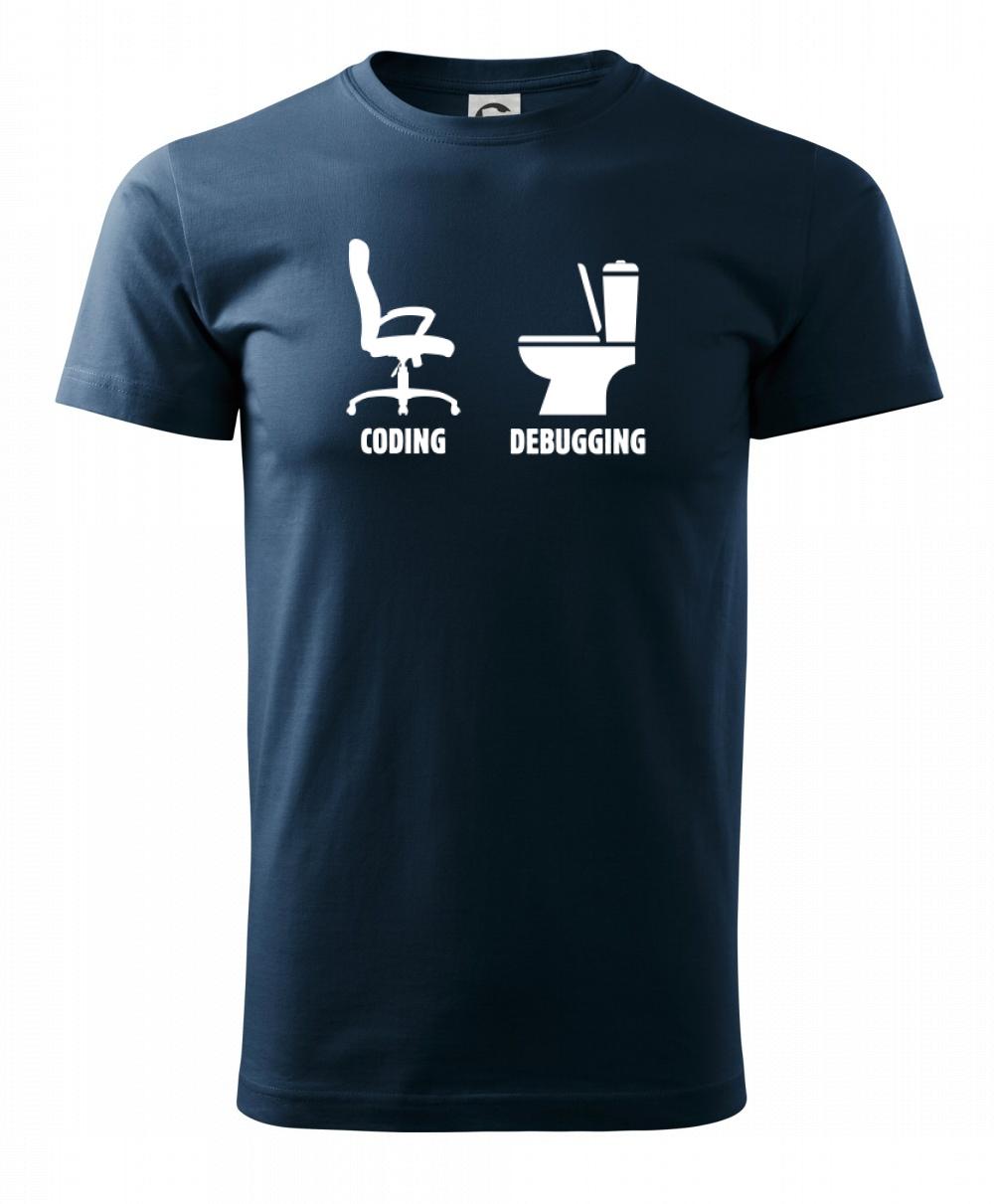 Tričká pre ajťákov - Coding debugging - Tričko extra veľké  (5-8XL)