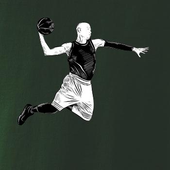 Basketbalista vo výskoku