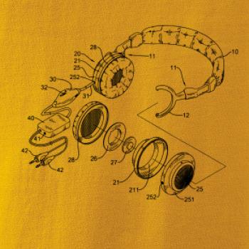 Nákres slúchadlo s mikrofónom