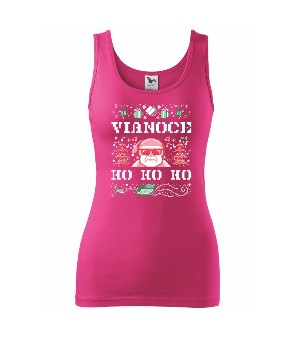 Vianočné tričká - Vianoce ho ho ho - Dámske tielko