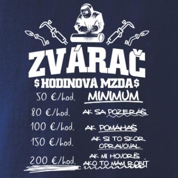 Hodinová mzda zvárač