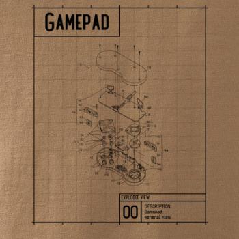 Nákres Gamepad rozobratý Nákres Gamepad rozobratý