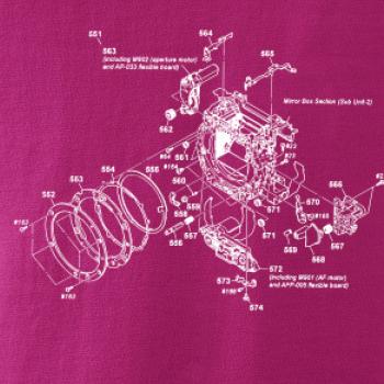 Nákres uzávierka starý fotoaparát