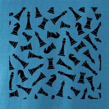 Šachové figúrky vo štvorci